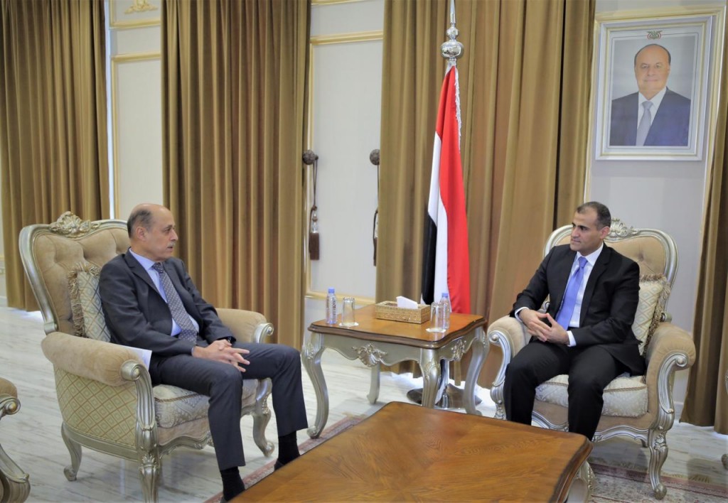 وزير الخارجية مع نائب المبعوث الأممي