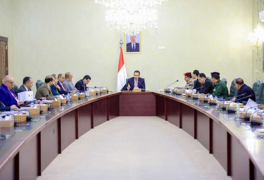 اجتماع مجلس الوزراء برئاسة رئيس الوزراء الدكتور معين عبدالملك