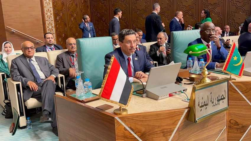 وزير الخارجية خلال المشاركة