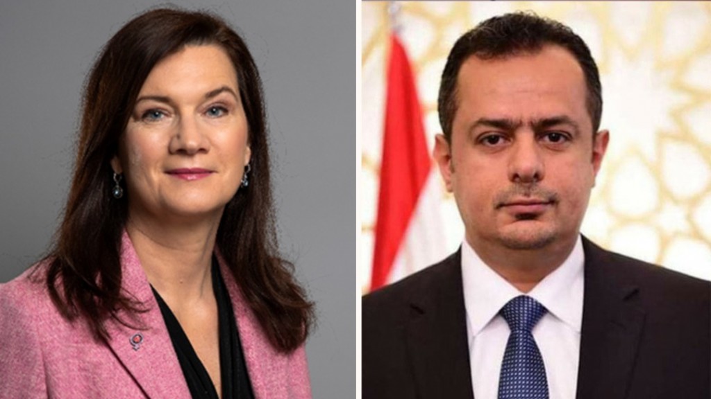 رئيس الوزراء مع وزيرة خارجية السويد