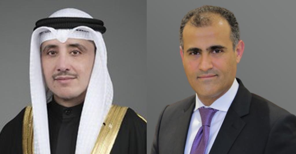 وزير الخارجية محمد الحضرمي مع نظيره الكويتي