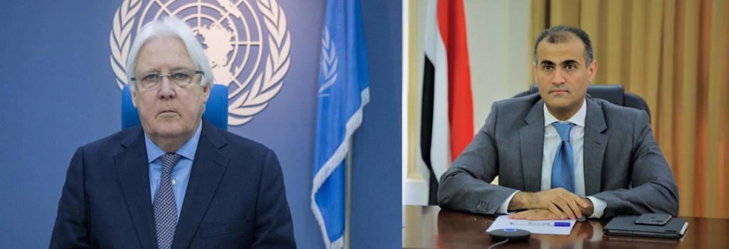 وزير الخارجية مع المبعوث الأممي