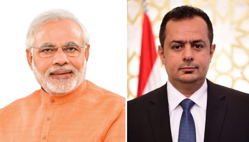 رئيس الوزراء د. معين عبدالملك ونظيره الهندي ناريندرا مودي