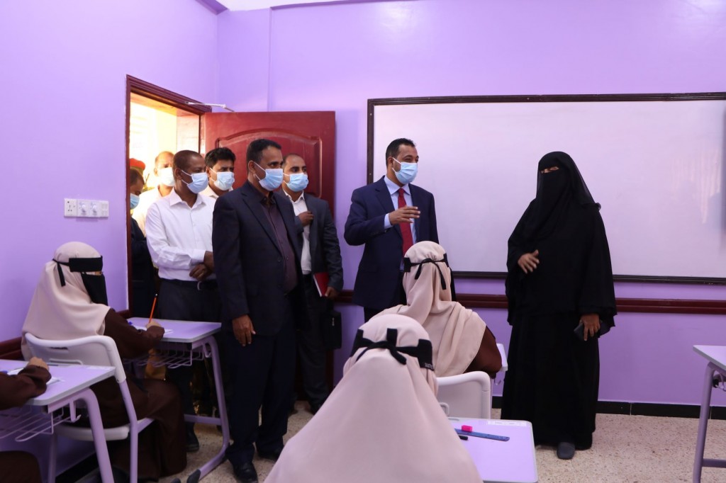 وزير التربية والتعليم خلال جولته التفقدية