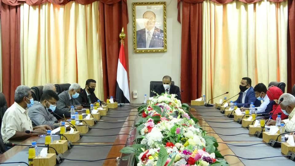 وزير الصحة خلال الاجتماع