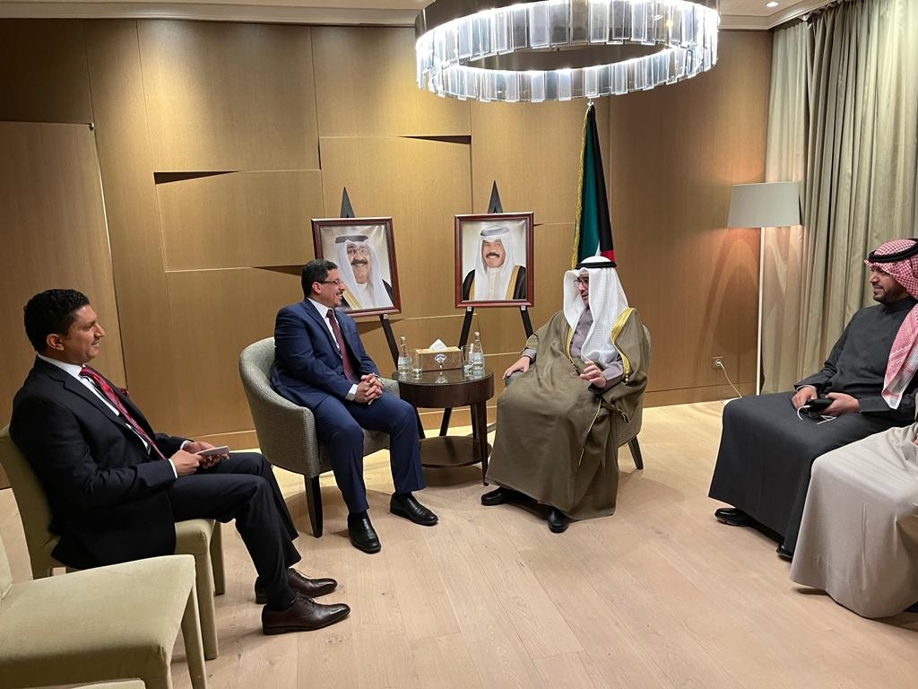 وزير الخارجية خلال اللقاء