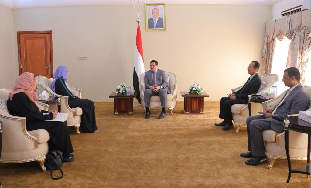 وزير الخارجية خلال اللقاء
