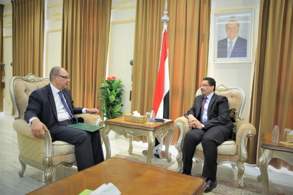 وزير الخارجية خلال اللقاء
