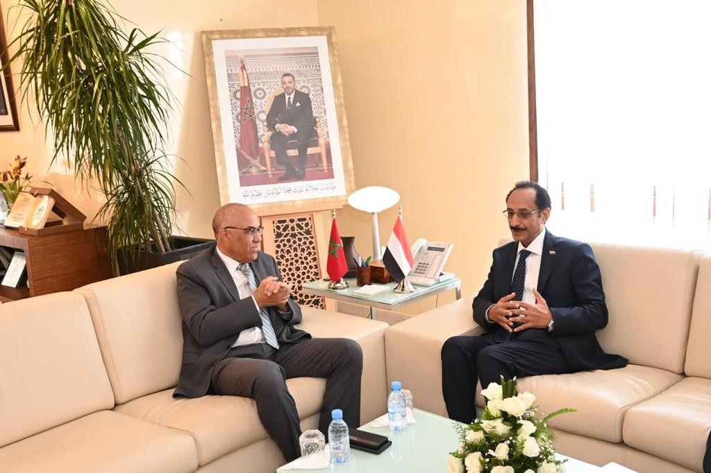 سفيرنا لدى المغرب مع وزير التعليم العالي المغربي