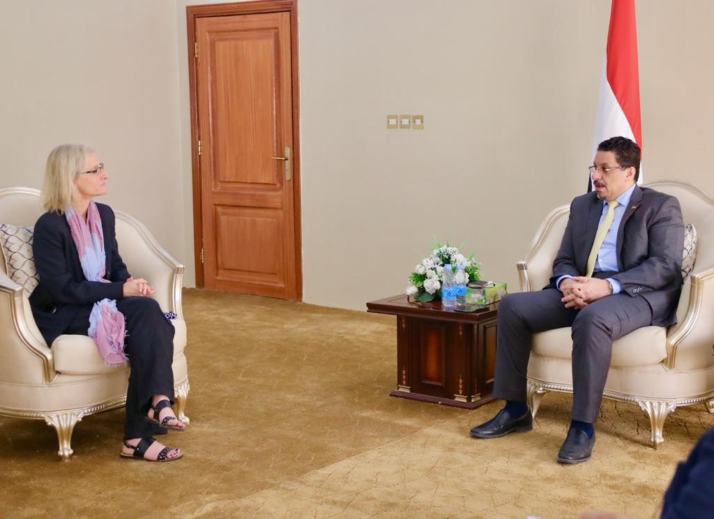وزير الخارجية خلال اللقاء