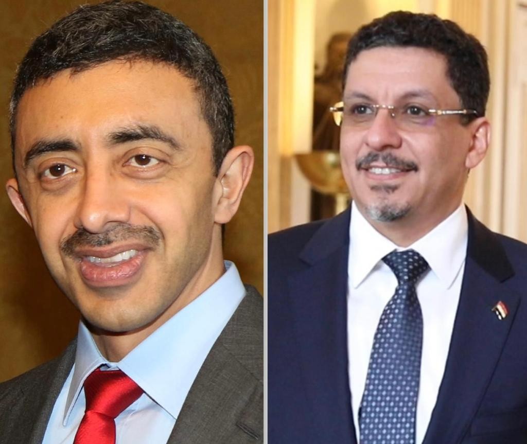 وزير الخارجية مع نظيره الإماراتي