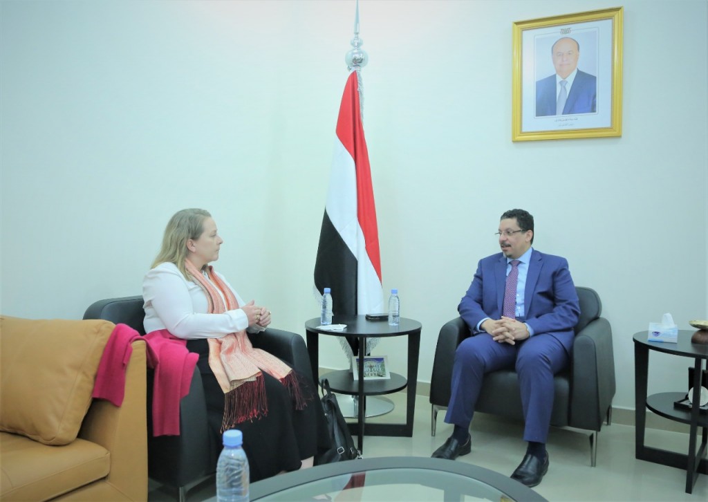 وزير الخارجية خلال اللقاء