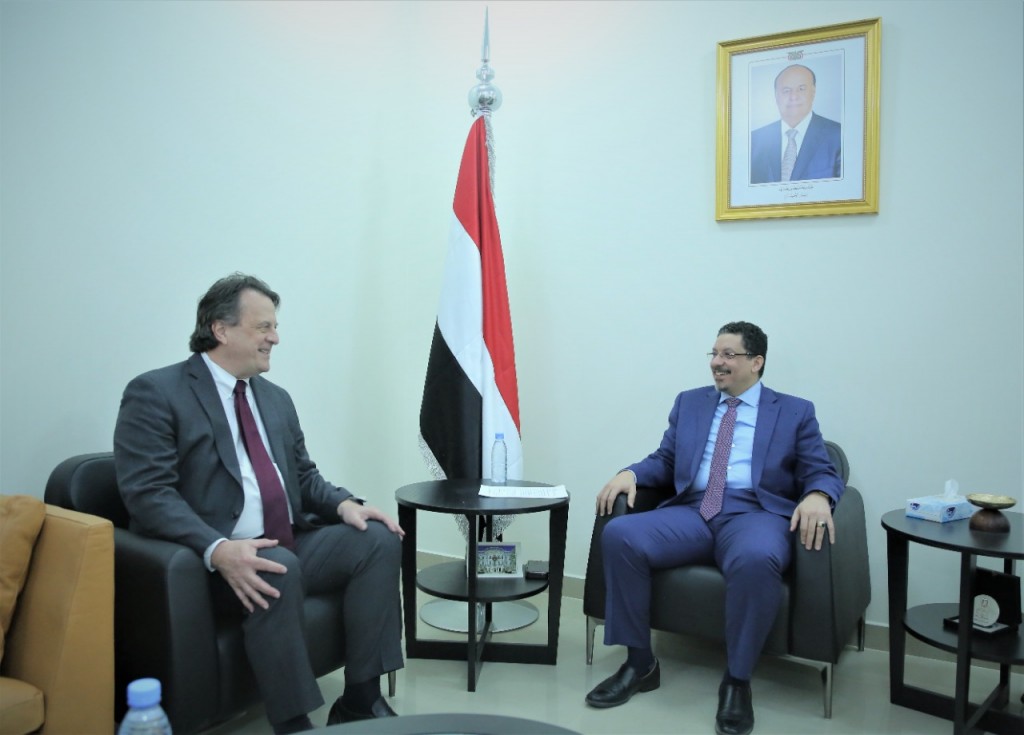 وزير الخارجية خلال اللقاء