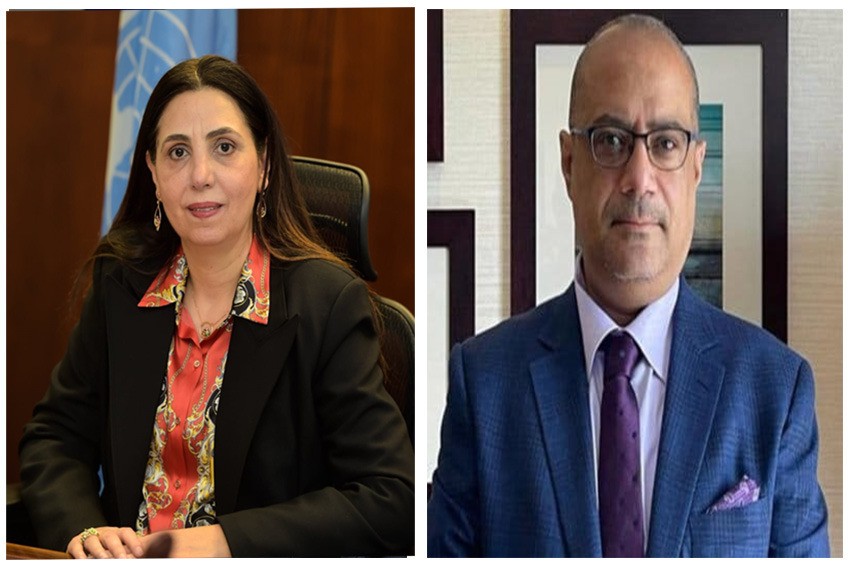 وزير التخطيط خلال اللقاء