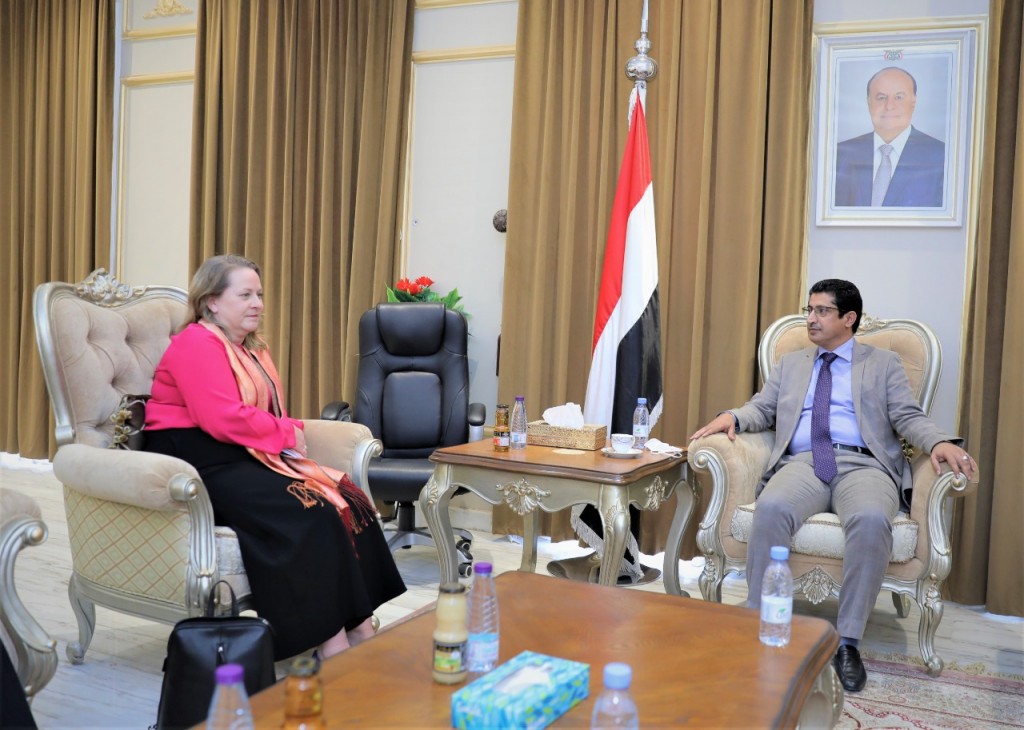 وكيل وزارة الخارجية مع القائم بأعمال السفير الأمريكي