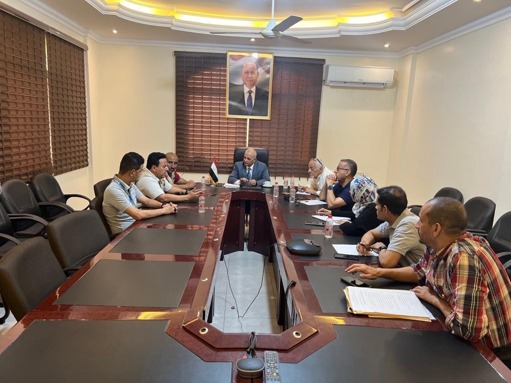 الوزير الشرجبي يبحث مع مكتب الأمم المتحدة لخدمات المشاريع دعم قطاع المياه