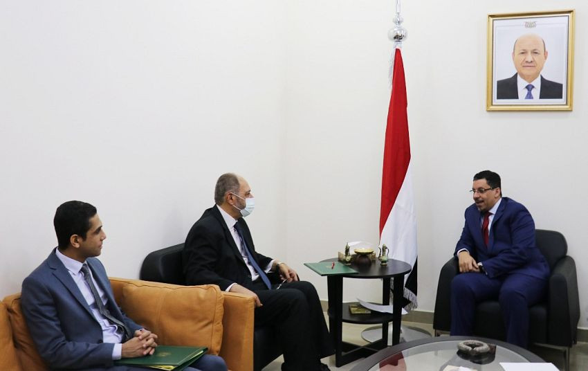 وزير الخارجية خلال اللقاء
