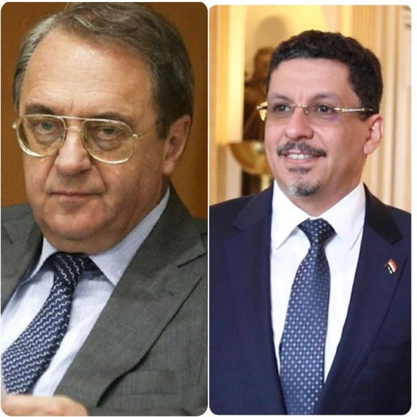 وزير الخارجية مع نائب وزير خارجية روسيا