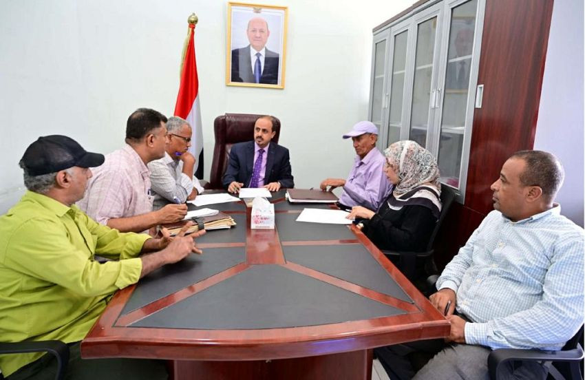 وزير الإعلام خلال اللقاء