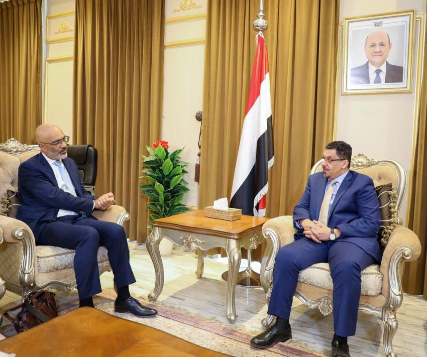 وزير الخارجية خلال اللقاء