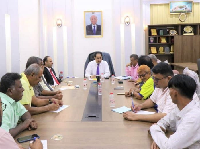 وزير الشباب والرياضة خلال اللقاء