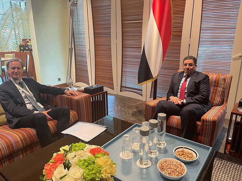 وزير الخارجية خلال اللقاء