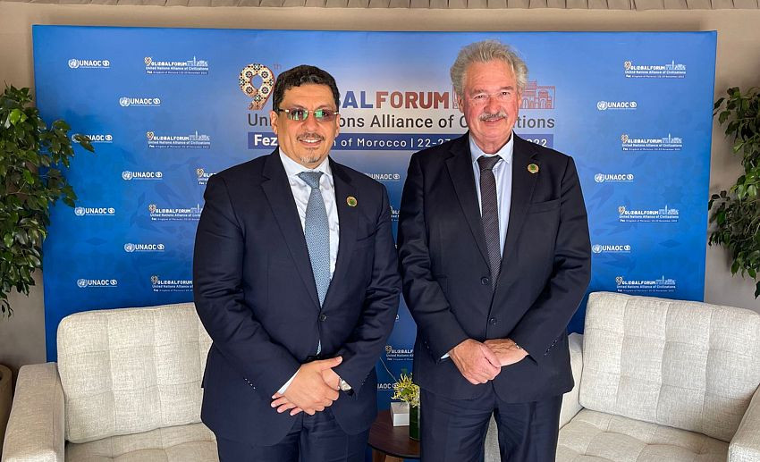 وزير الخارجية خلال اللقاء