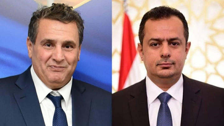 رئيس الوزراء مع نظيره المغربي