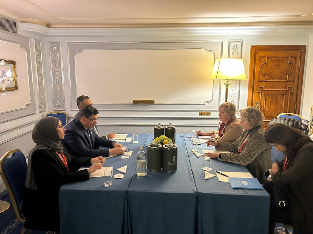 وزير الخارجية يلتقي رئيسة لجنة الشؤون الخارجية والدفاع بمجلس الشيوخ الإيطالي