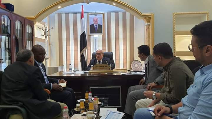 وزير الإدارة المحلية يناقش مع الـ (UNDP) خارطة البرامج والمشاريع التنموية للعام 2023م