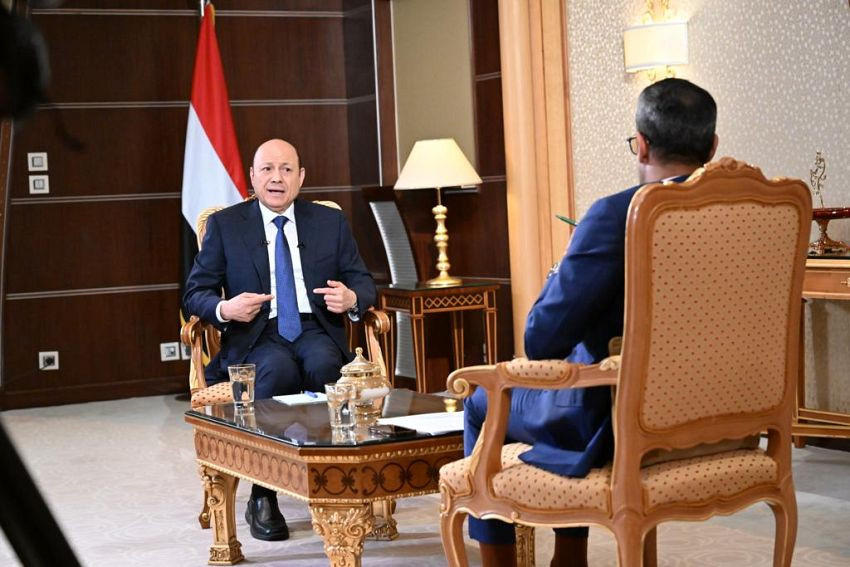 رئيس مجلس القيادة الرئاسي في مقابلة مع قناة العربية