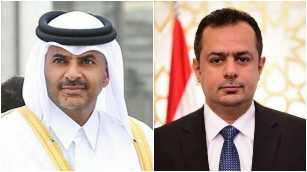 رئيس الوزراء مع نظيره القطري