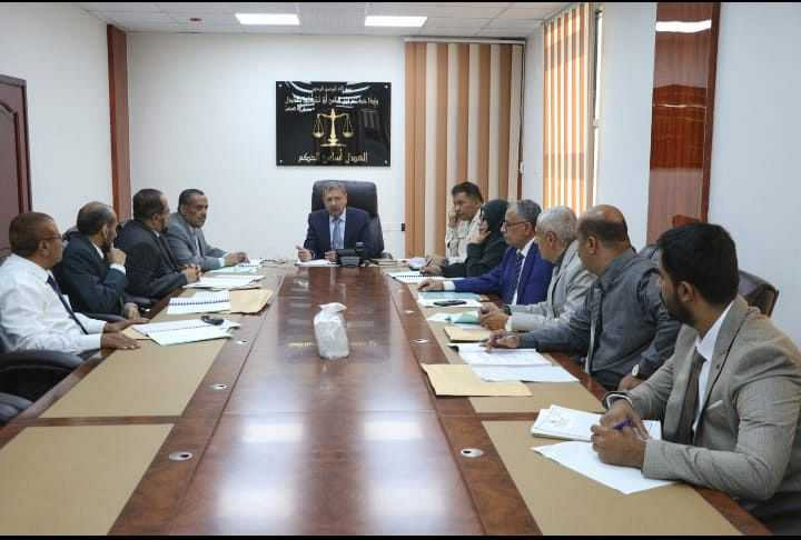 مجلس القضاء الأعلى خلال الاجتماع