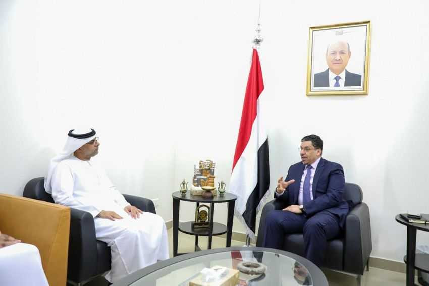 وزير الخارجية خلال اللقاء