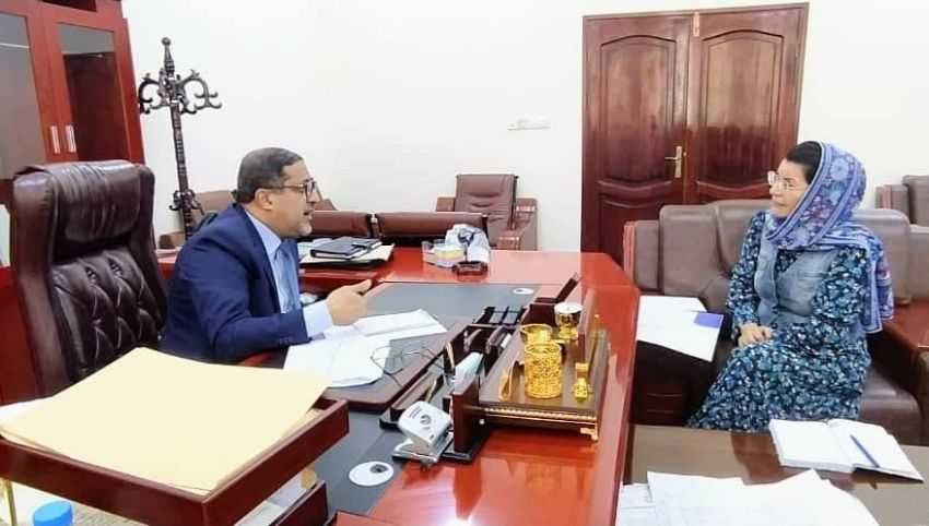 وزير العدل خلال اللقاء