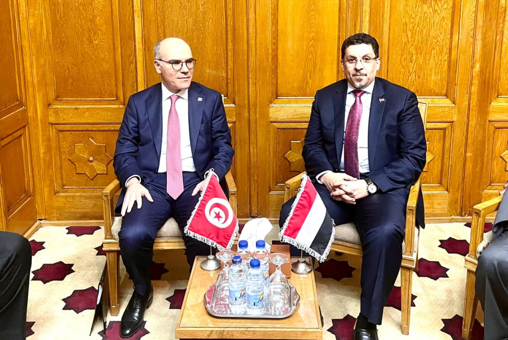 وزير الخارجية يبحث مع نظيره التونسي مجالات التعاون