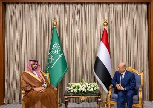 رئيس مجلس القيادة الرئاسي خلال اللقاء