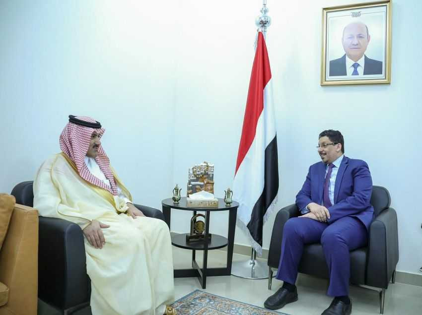 وزير الخارجية خلال اللقاء