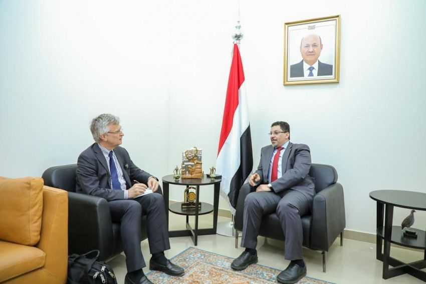 وزير الخارجية خلال اللقاء