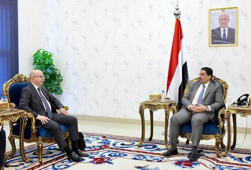 وزير الخارجية خلال اللقاء