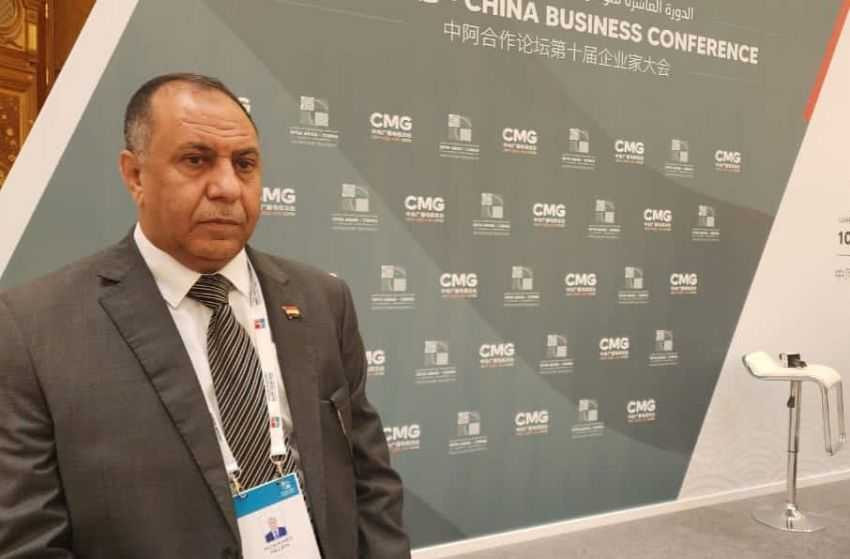 وزير الصناعة والتجارة خلال المشاركة
