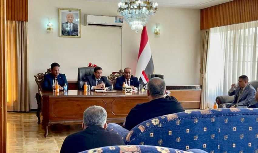 وزير الخارجية خلال اللقاء