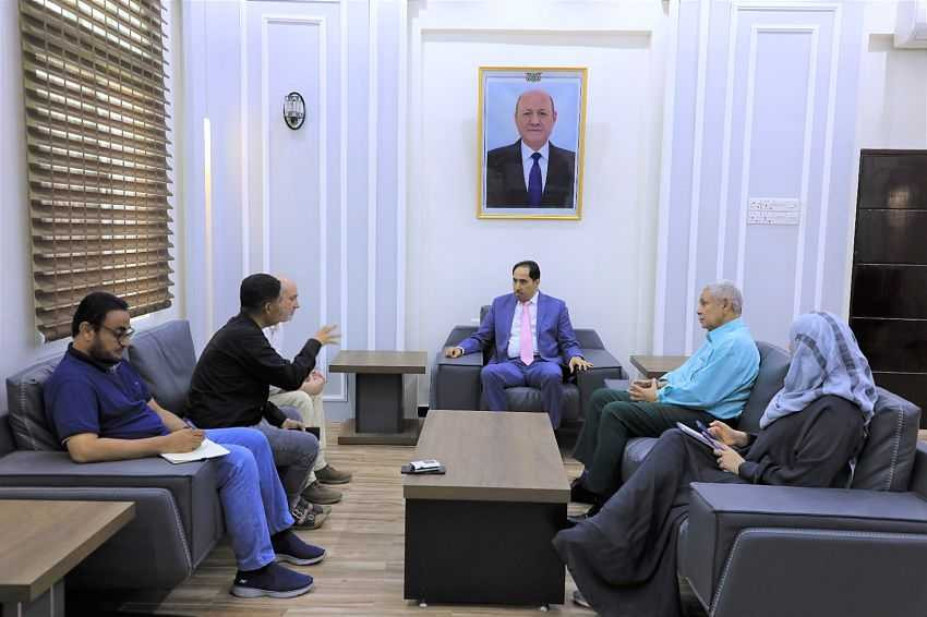 وزير الشباب والرياضة خلال اللقاء