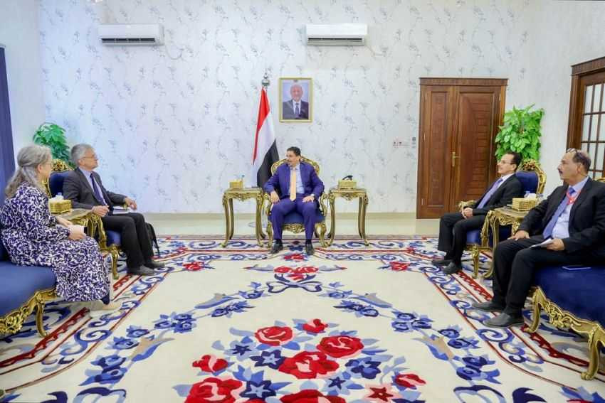 وزير الخارجية خلال اللقاء