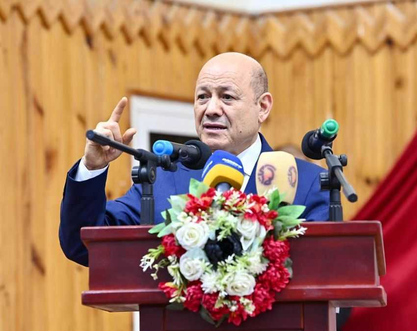 رئيس مجلس القيادة الرئاسي خلال الكلمة