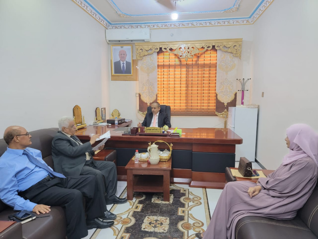 وزير التعليم العالي خلال اللقاء