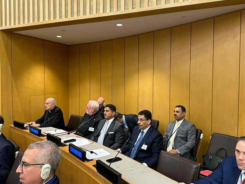 وزير الخارجية خلال المشاركة