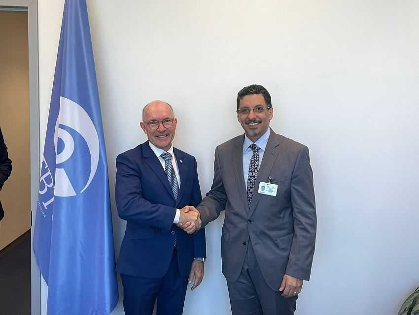 وزير الخارجية خلال اللقاء