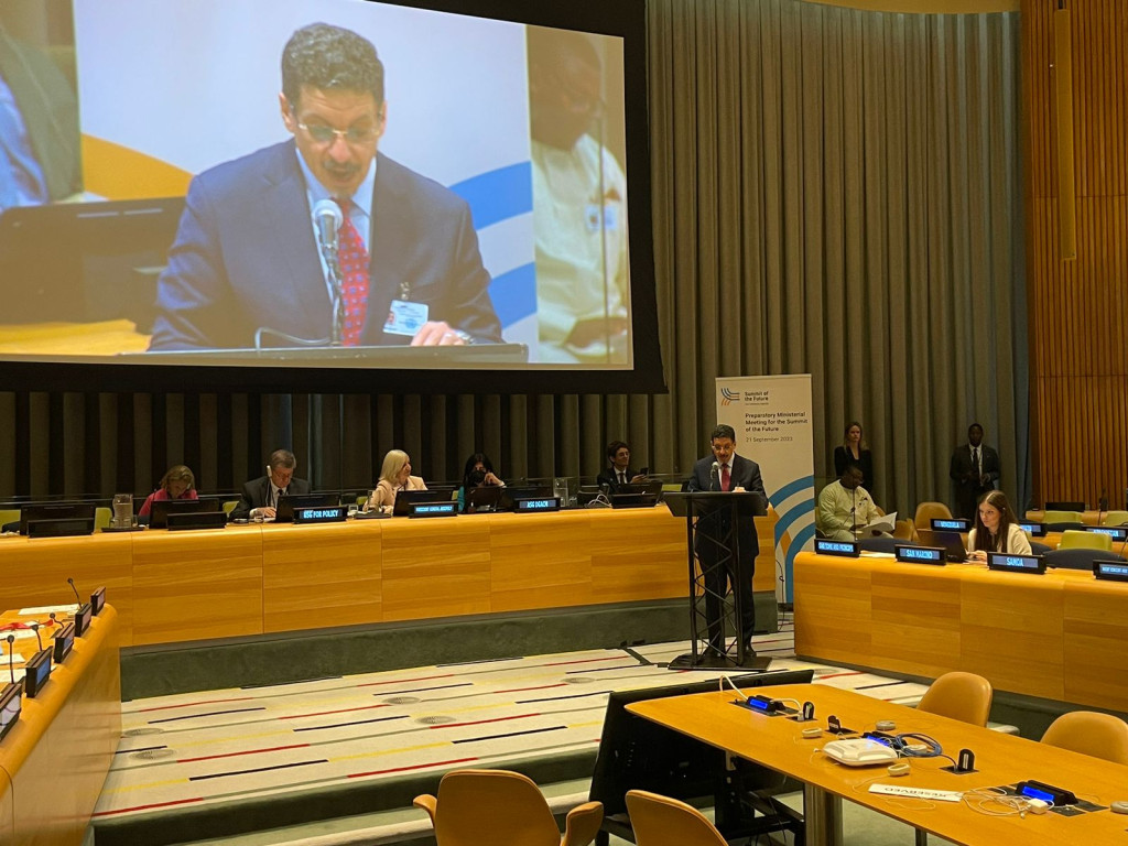 وزير الخارجية يشدد على ضرورة أن تناقش قمة المستقبل في نيويورك التحديات الأمنية العالمية