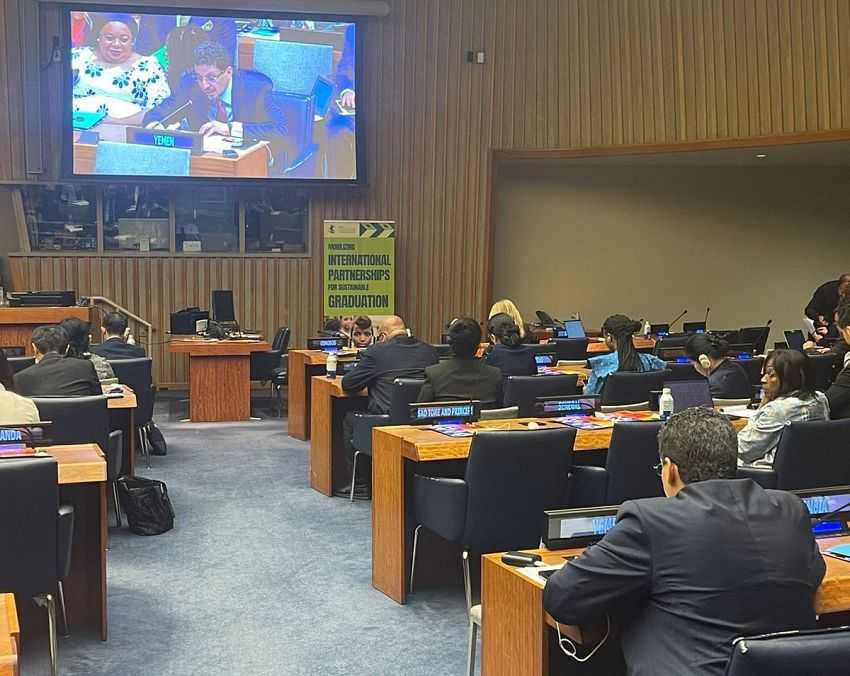 وزير الخارجية خلال المشاركة